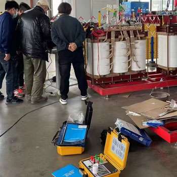 山东客户设备测试现场